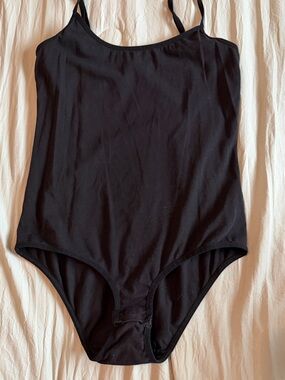 Classic Black Scoop Neck Bodysuit